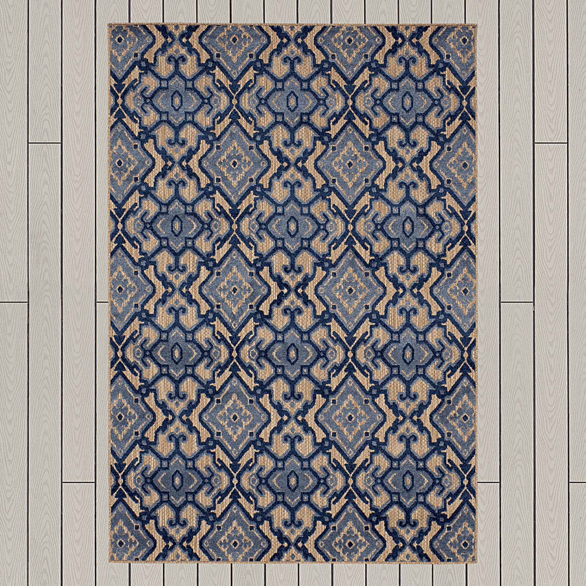 Framingway Blue 7'10 x 10' Indoor/Outdoor Rug - Image 3