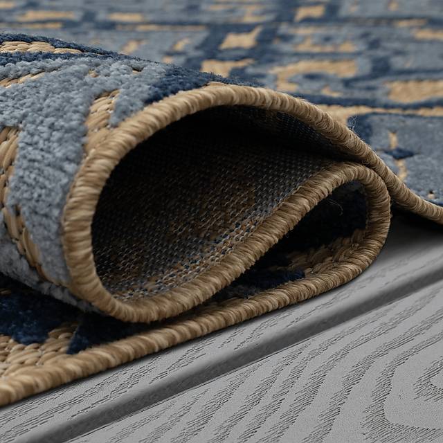 Framingway Blue 7'10 x 10' Indoor/Outdoor Rug - Thumbnail - Image 9