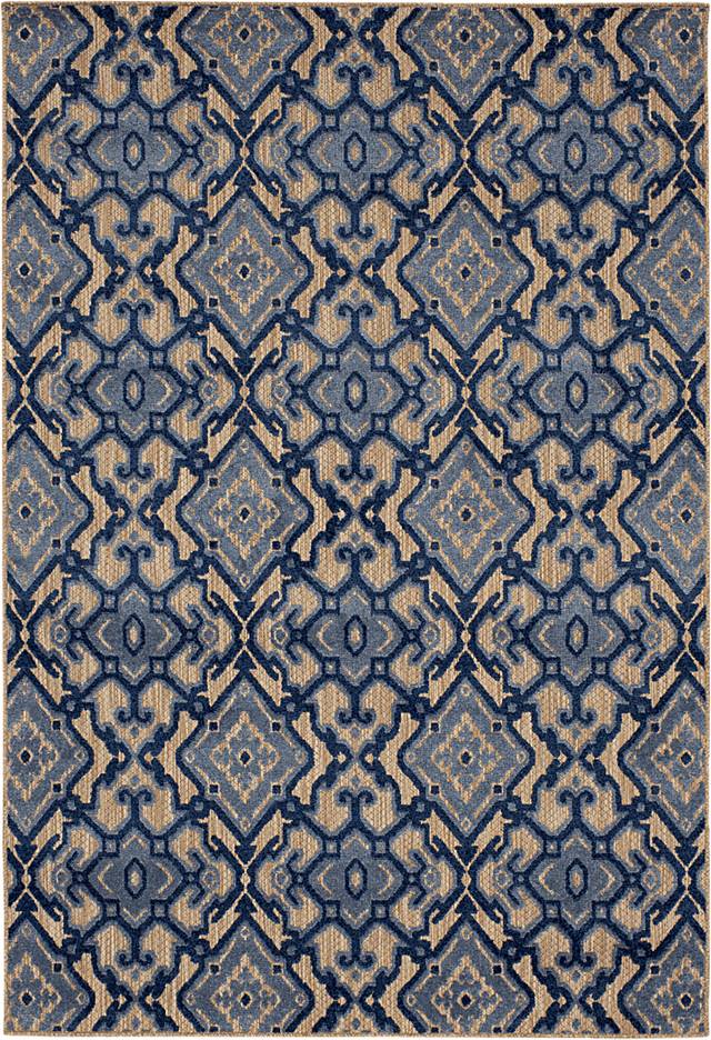 Framingway Blue 7'10 x 10' Indoor/Outdoor Rug - Thumbnail - Image 1