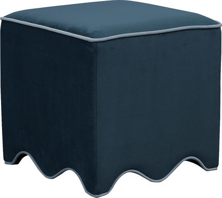 Frances Blue Ottoman