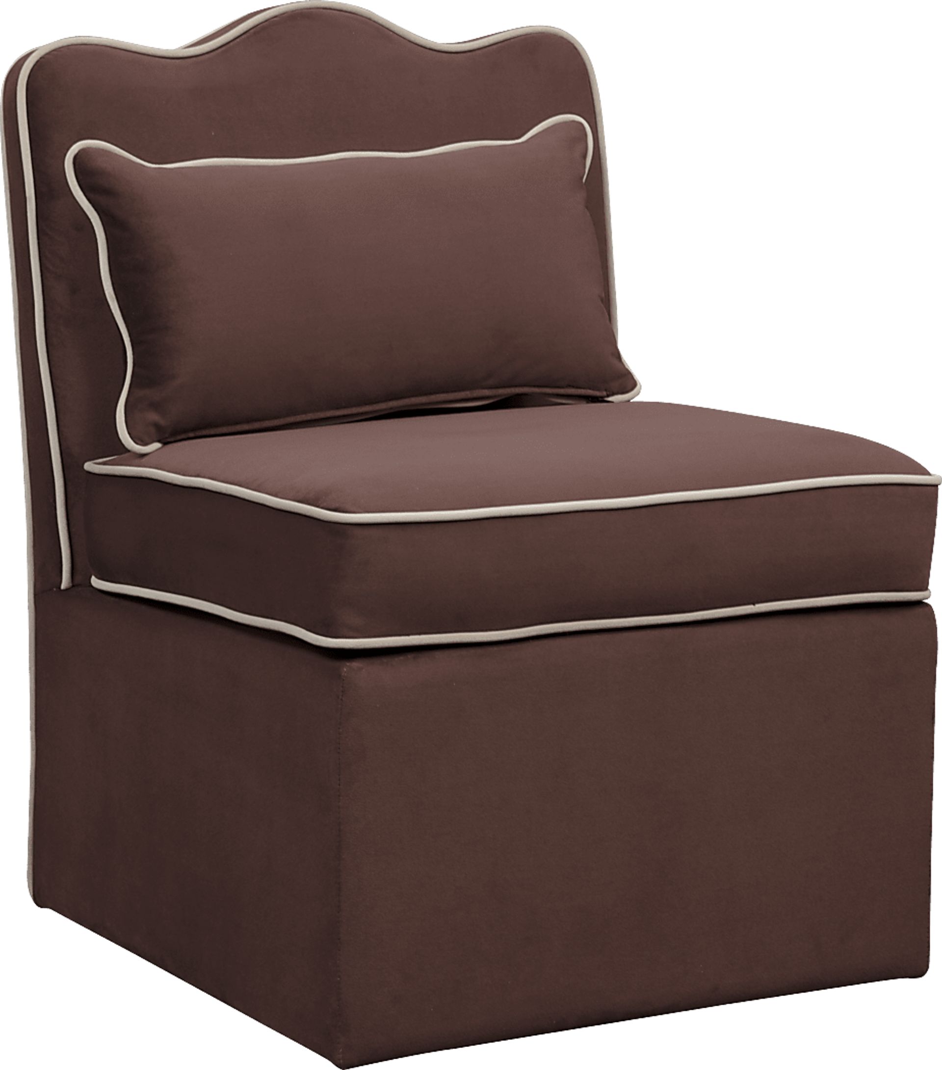 Frances Brown Accent Chair - Image 1