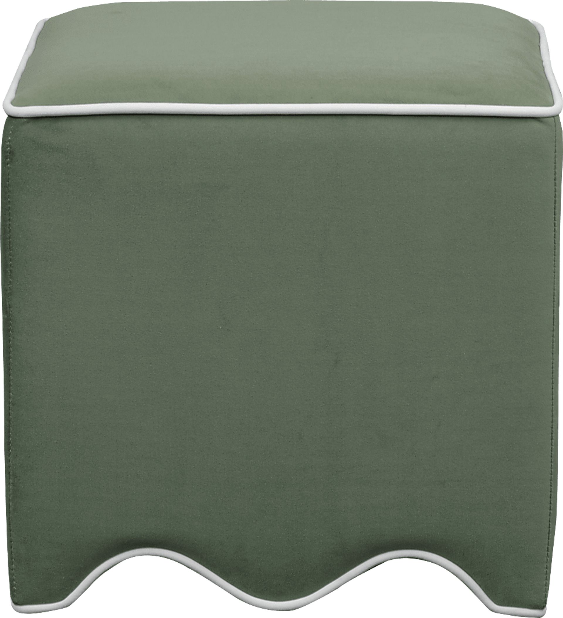 Frances Green Ottoman - Image 2