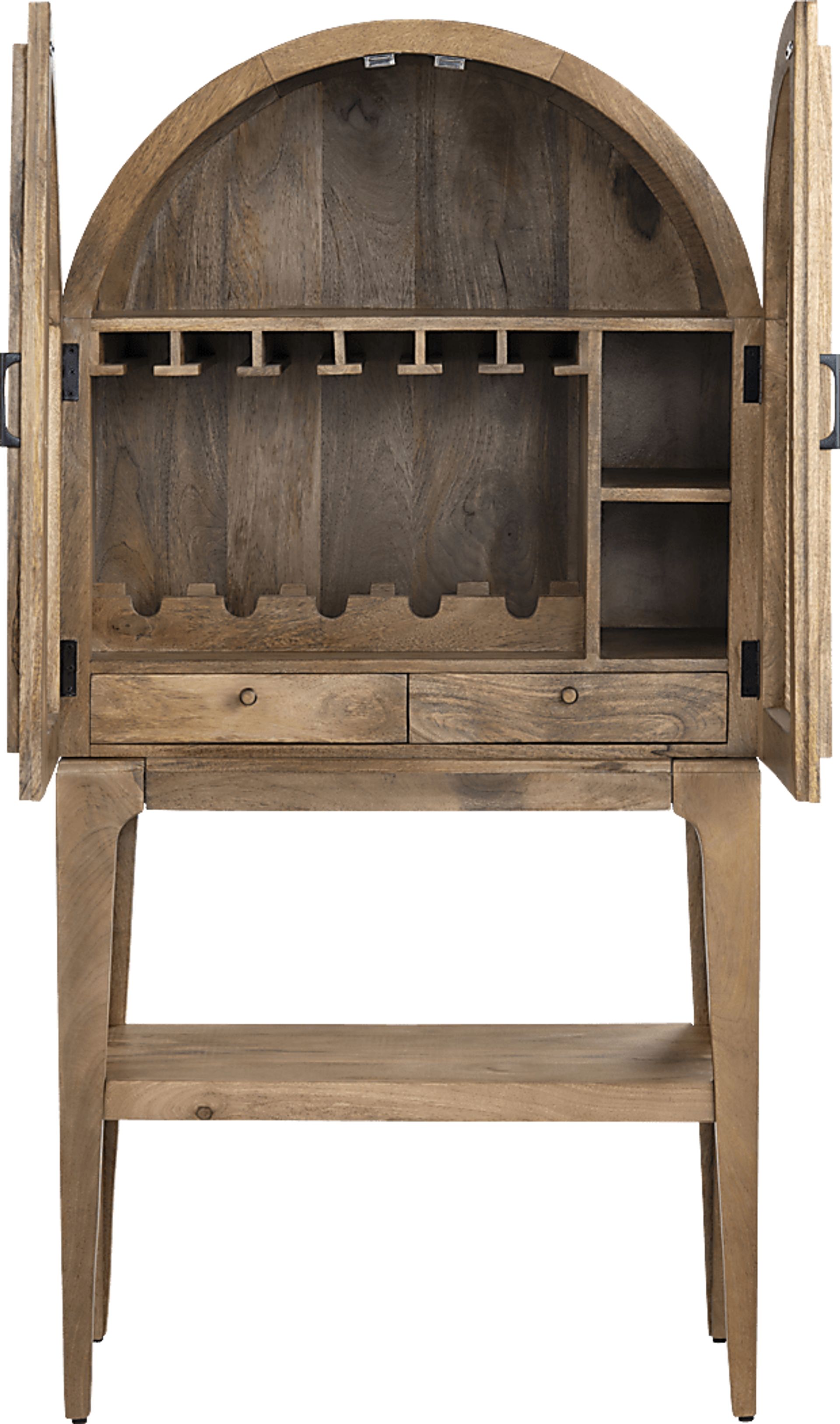 Francine Brown Bar Cabinet - Image 3