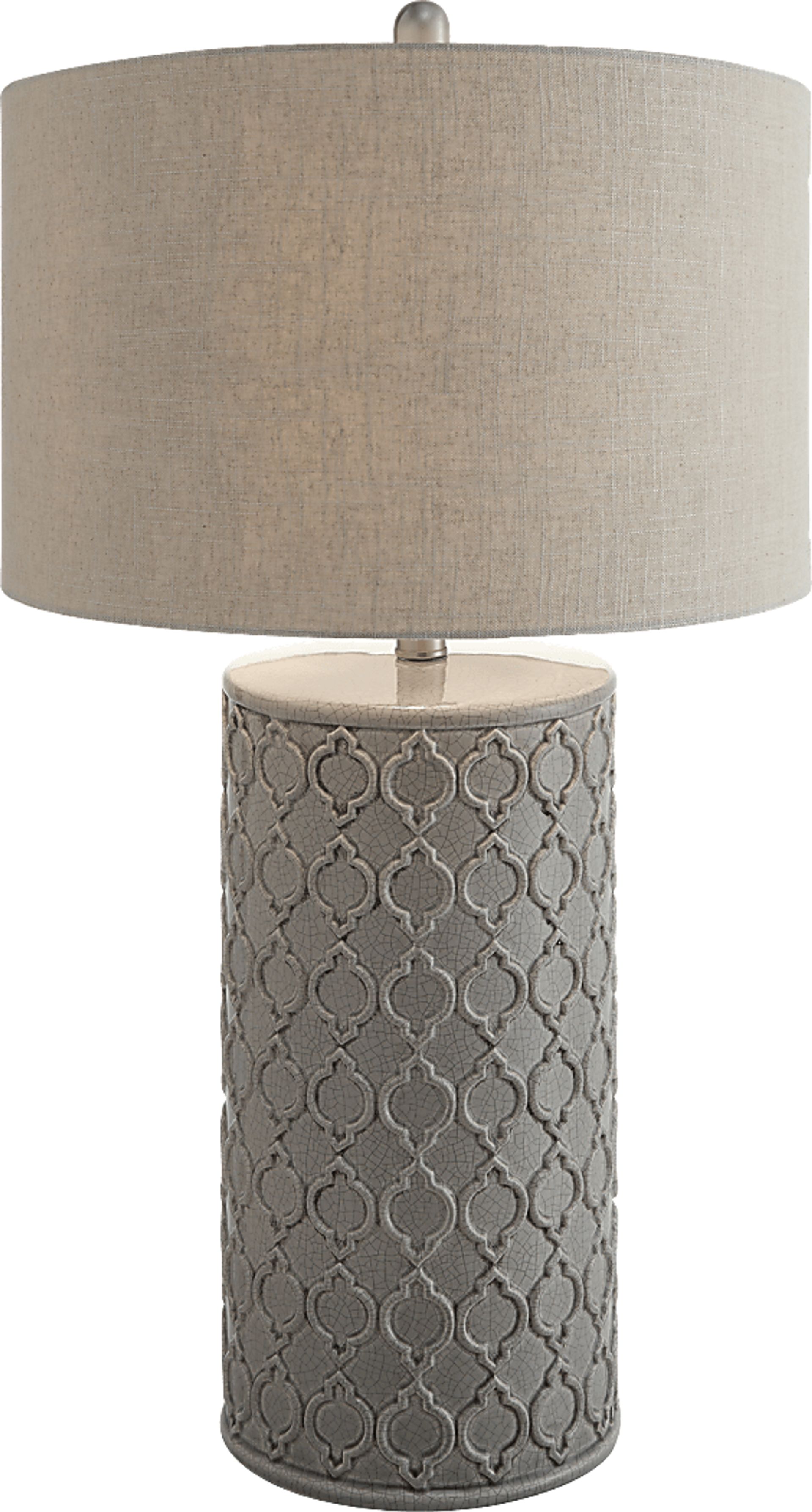 Francis Crossing Gray Lamp - Image 1