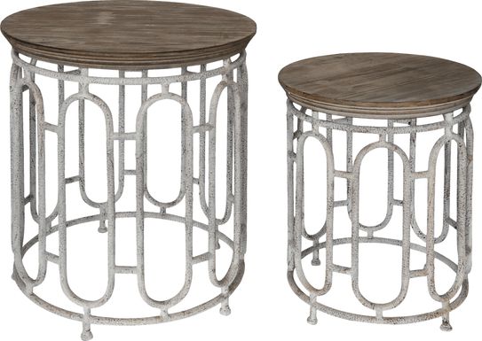 Francis Lane Brown Set of 2 Nesting Tables