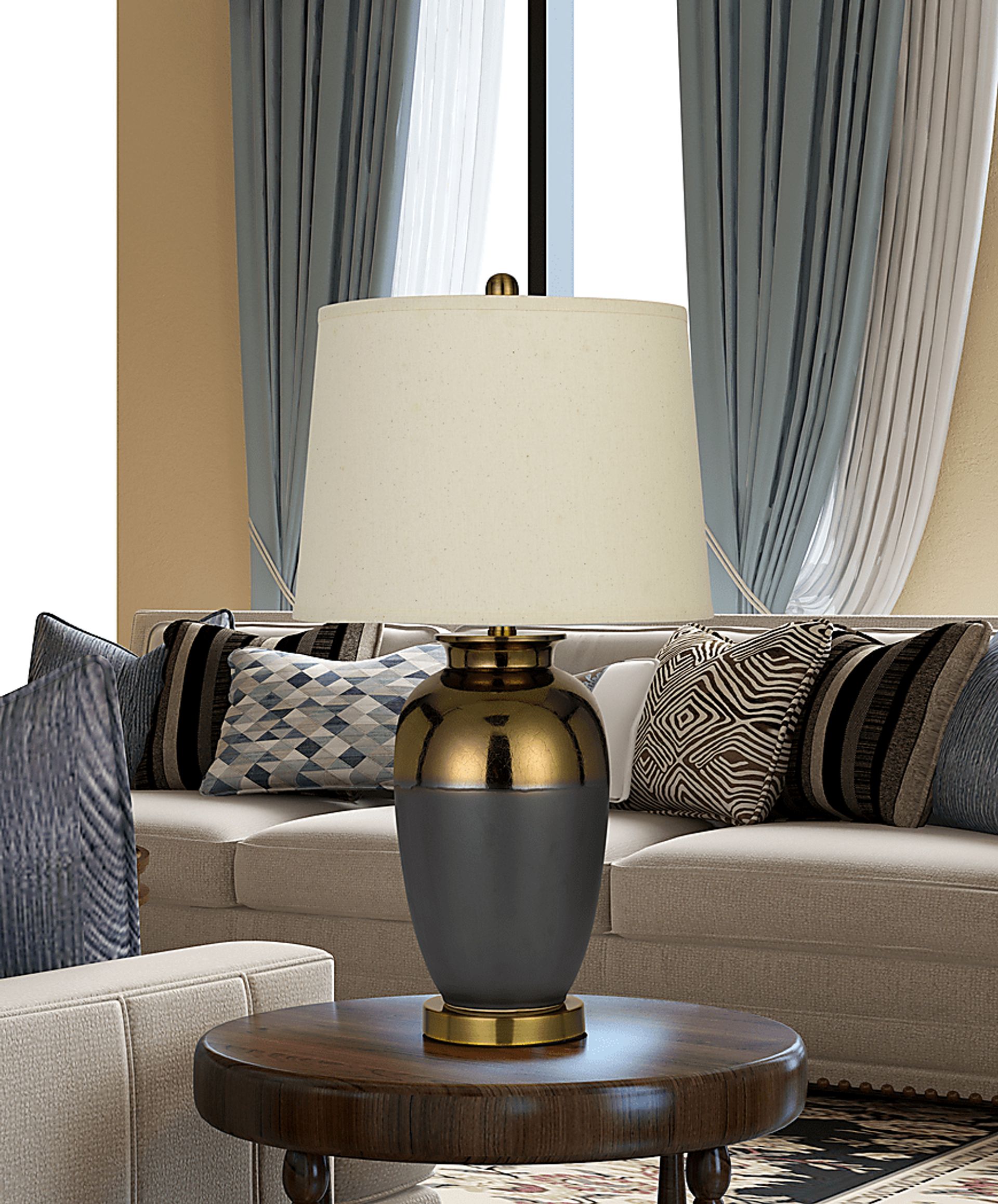 Francis Mill Copper Lamp - Image 2