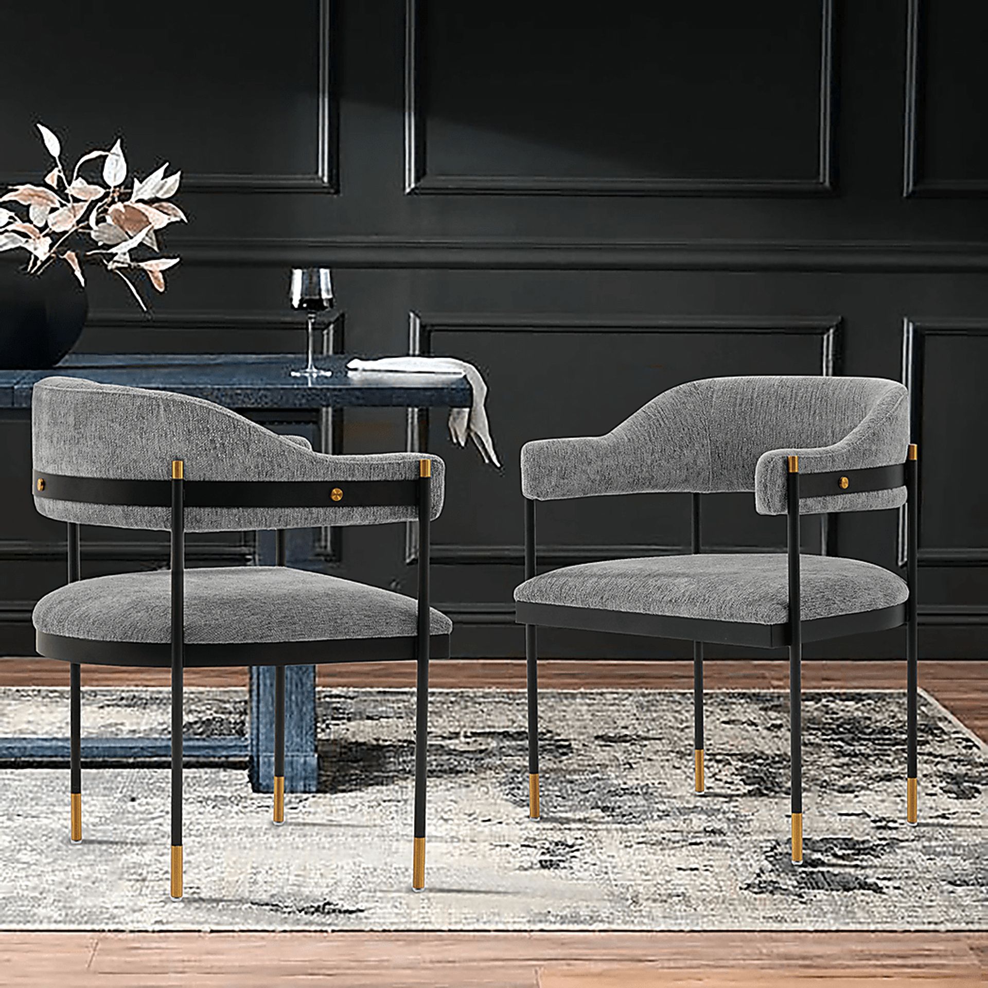 Franconia Gray Arm Chair - Image 2