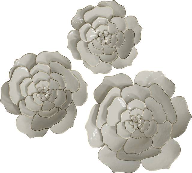 Frandall White Wall Decor, Set of 3 - Thumbnail - Image 1