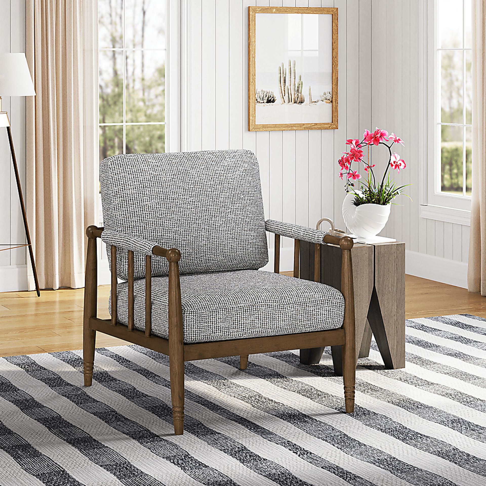 Frankfurt Brown Accent Chair - Image 4