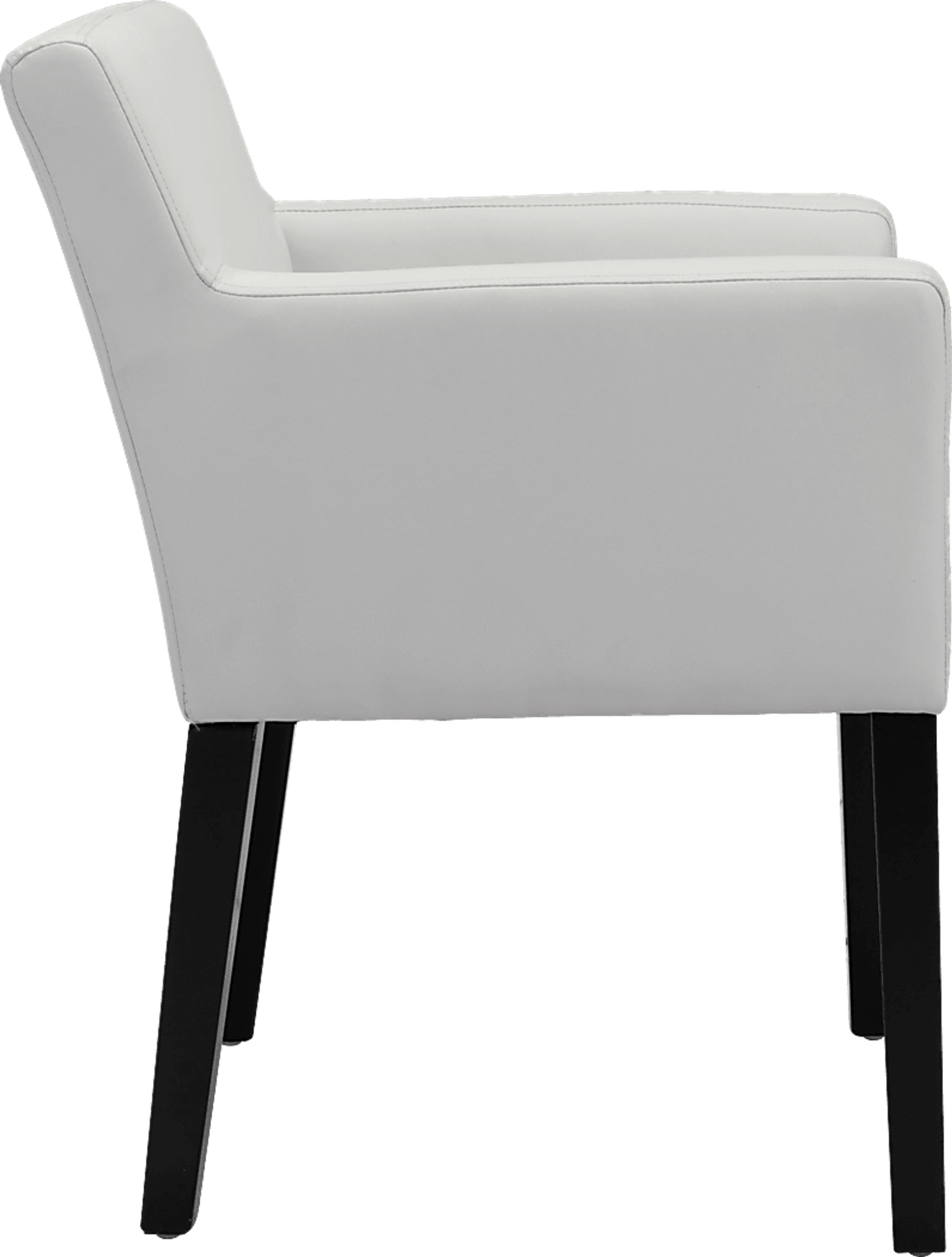 Franklin Hill White Arm Chair - Image 3