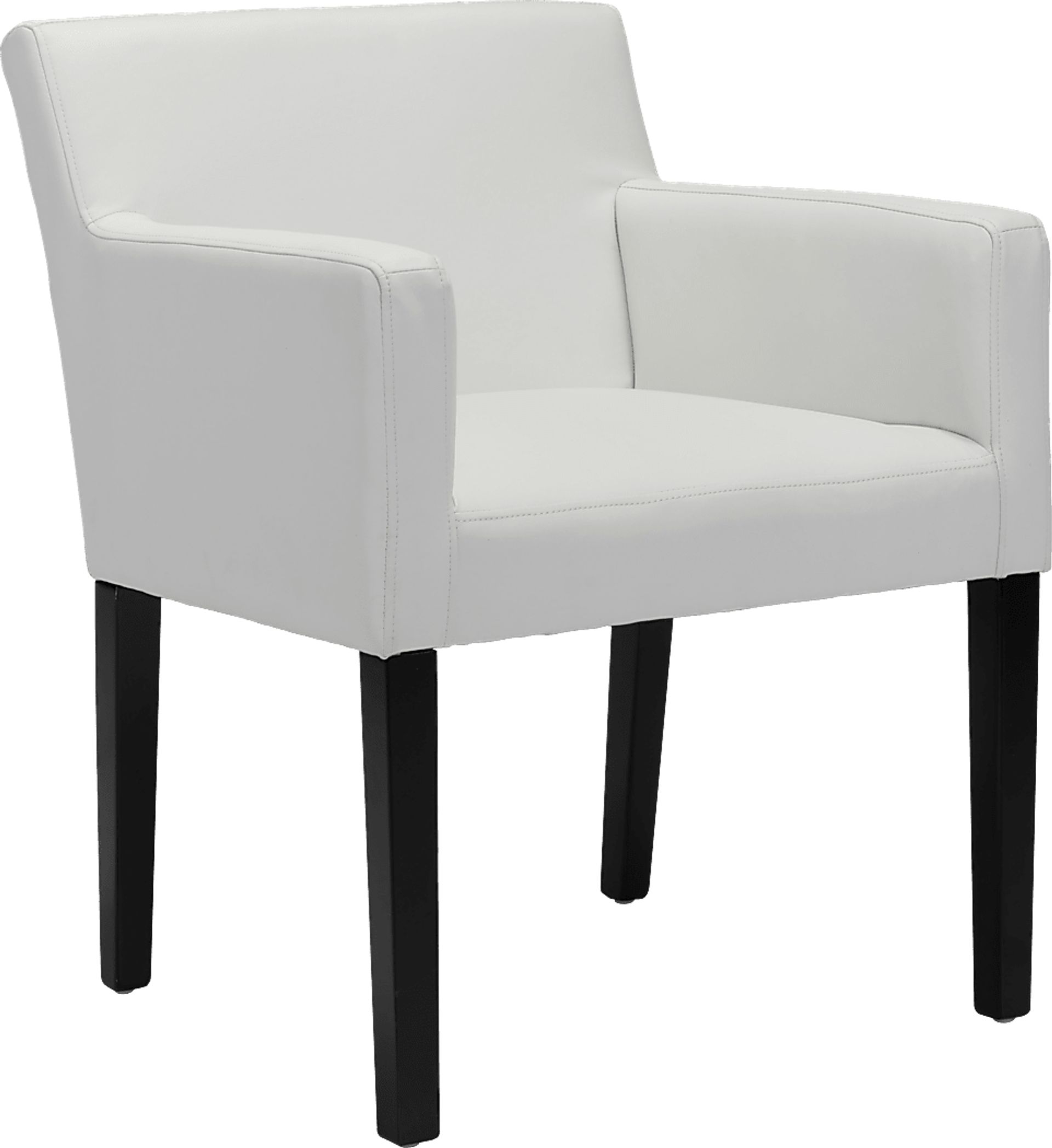 Franklin Hill White Arm Chair - Image 1