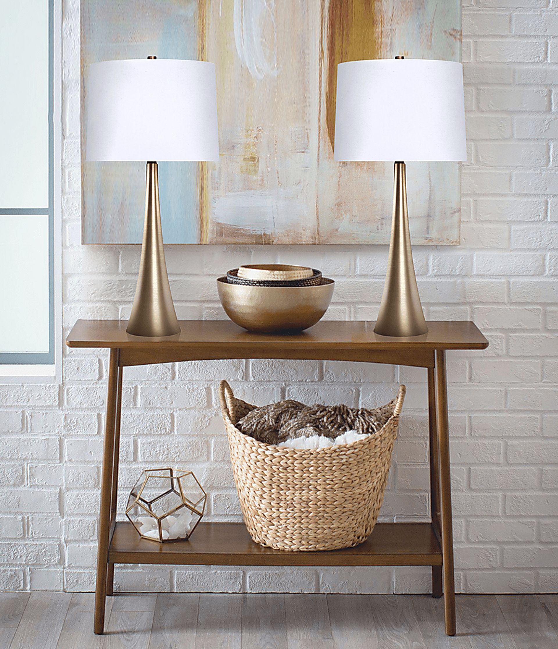 Frantz Street Gold Lamp Set of 2 - Image 3