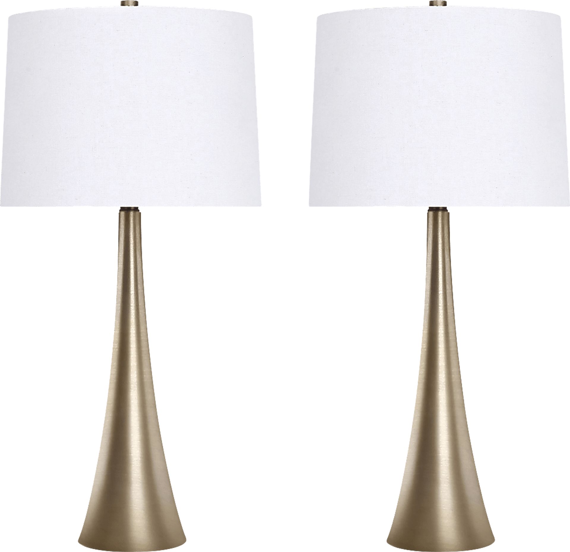 Frantz Street Gold Lamp Set of 2 - Image 1