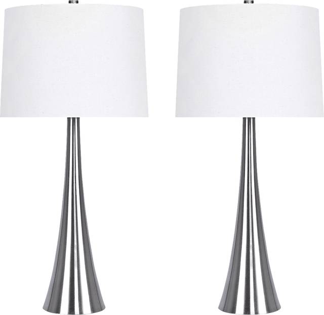 Frantz Street Silver Lamp, Set of 2 - Thumbnail - Image 1