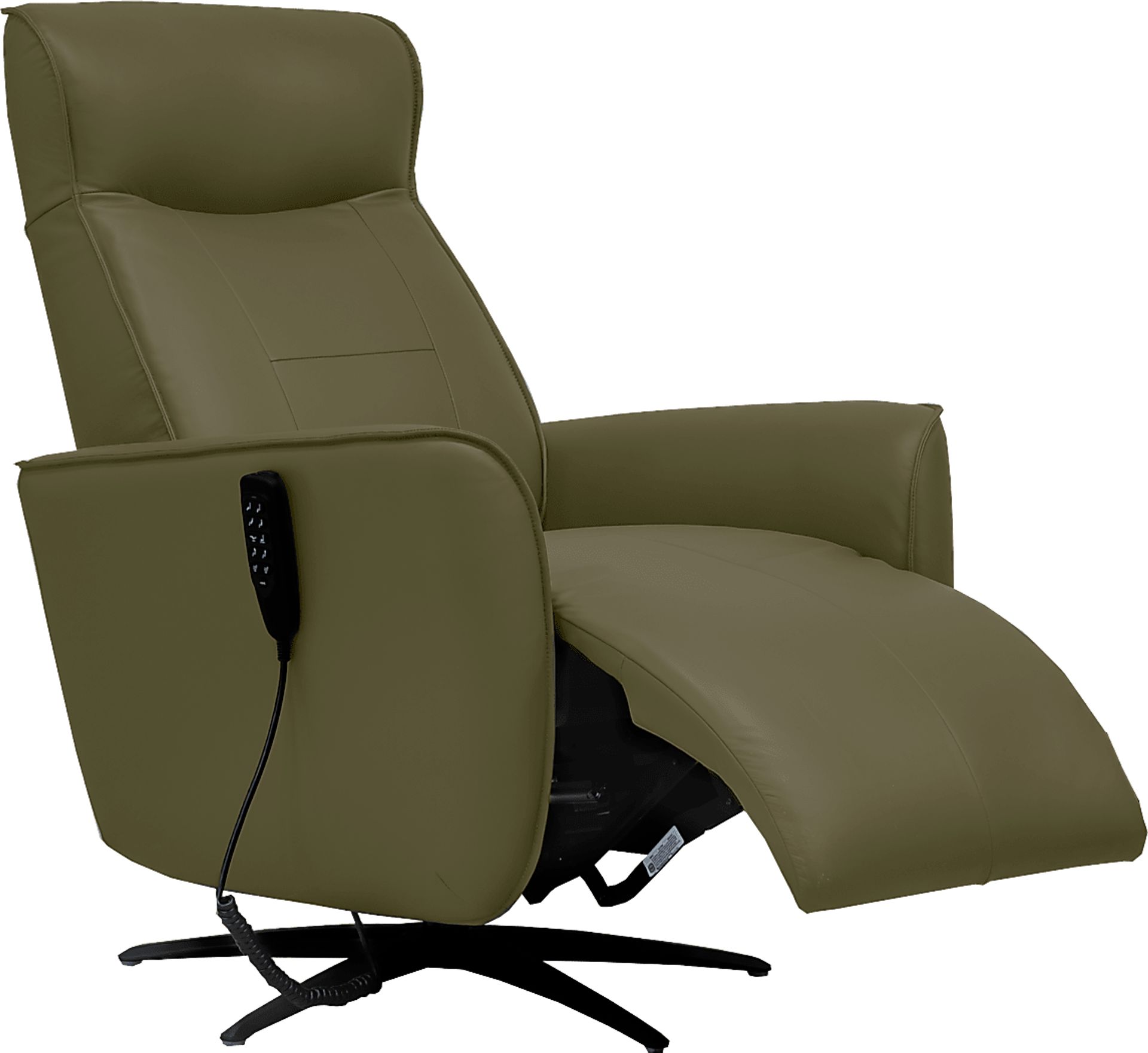 Fraser Olive Triple Power Recliner - Image 1