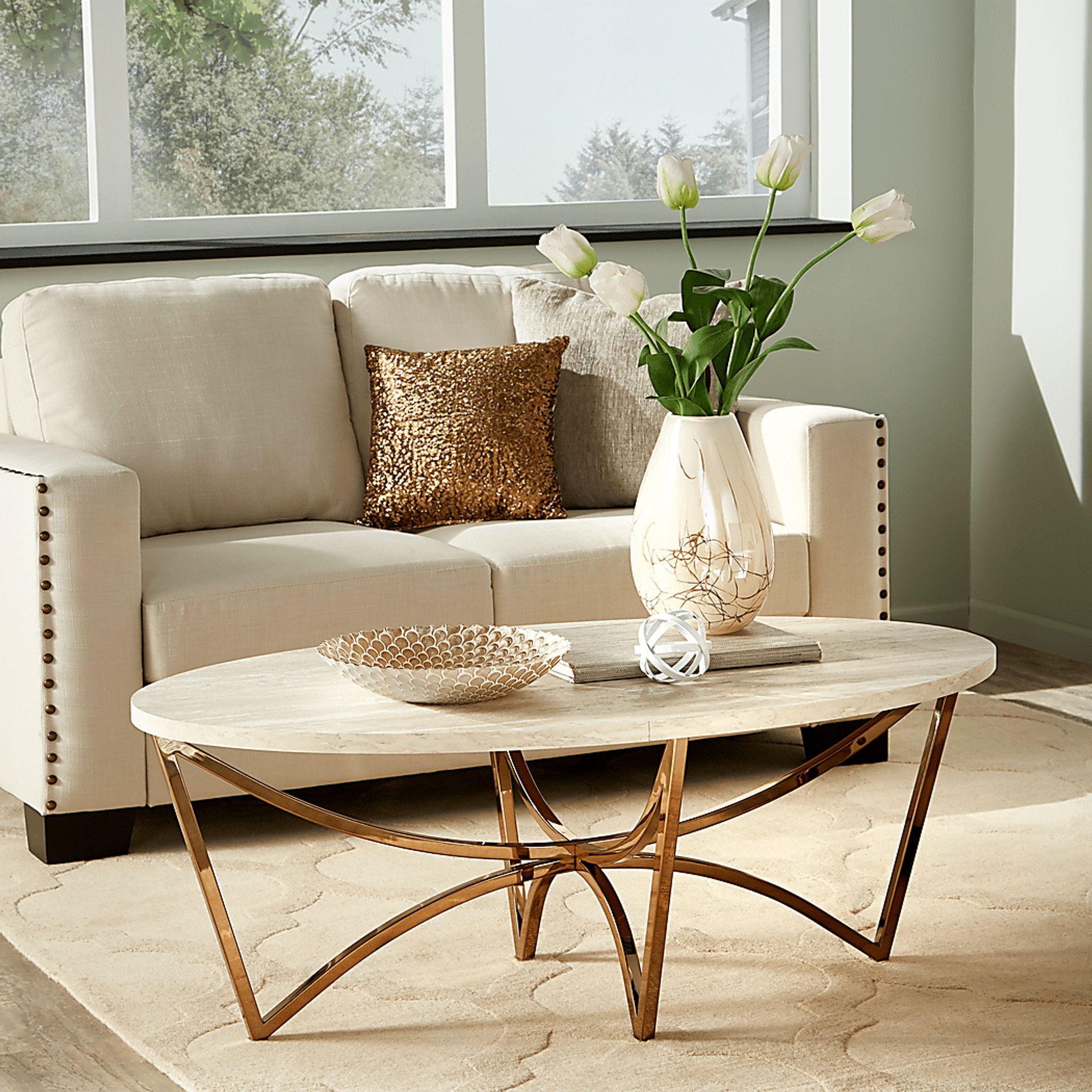 Fratessa Gold Cocktail Table - Image 4