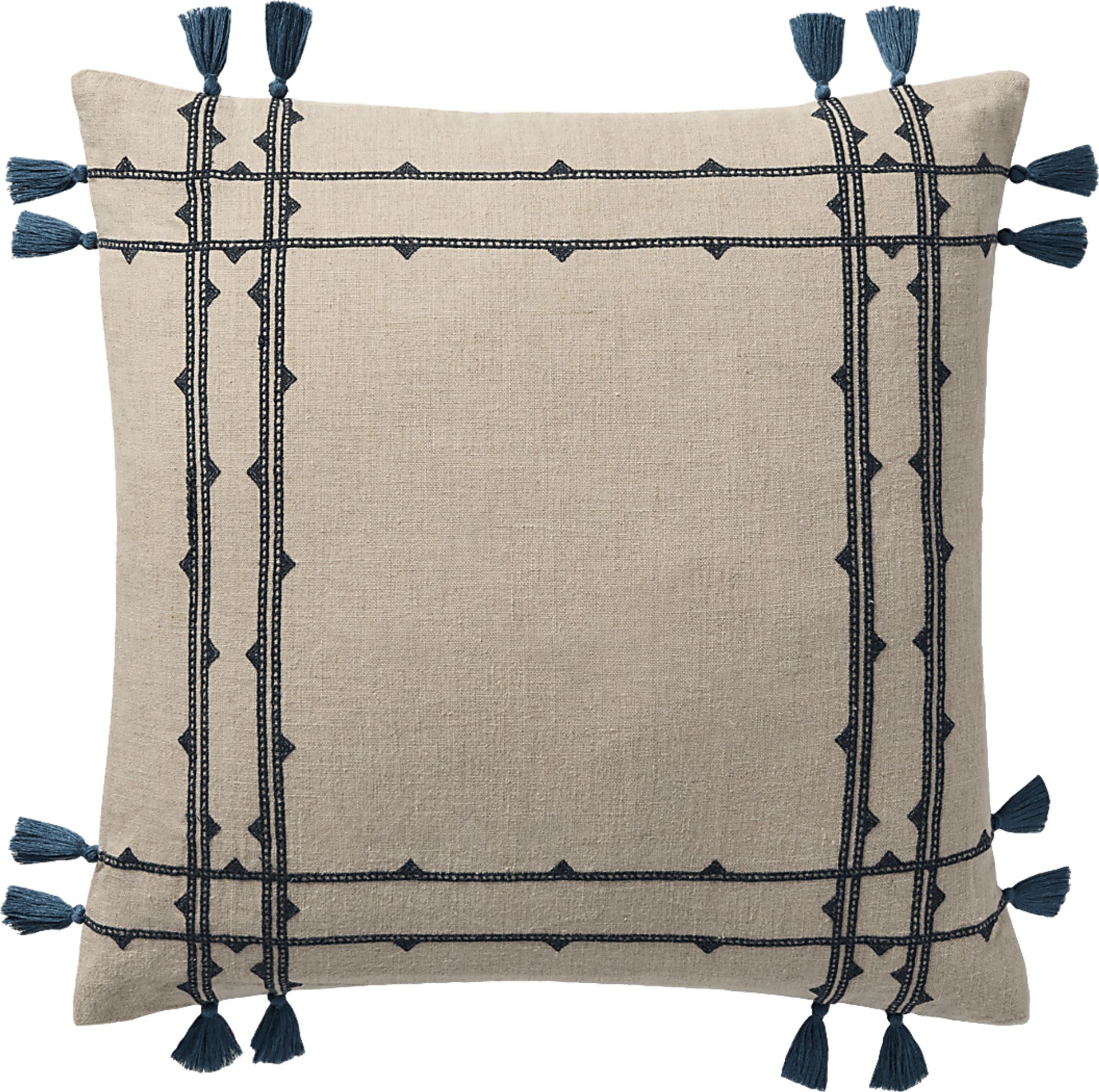 Fray Beige Accent Pillow - Image 1