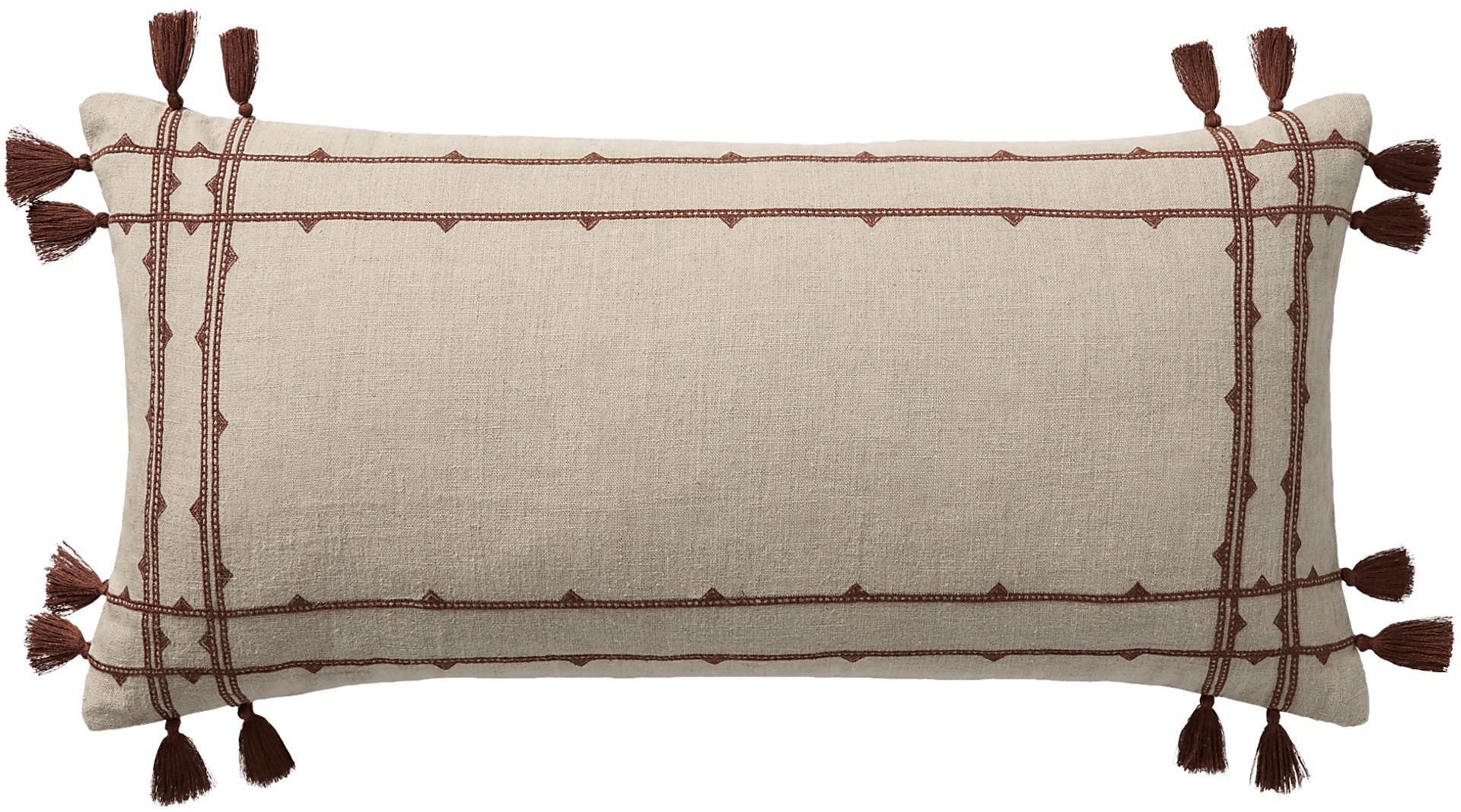 Fray Rust Accent Pillow - Image 1