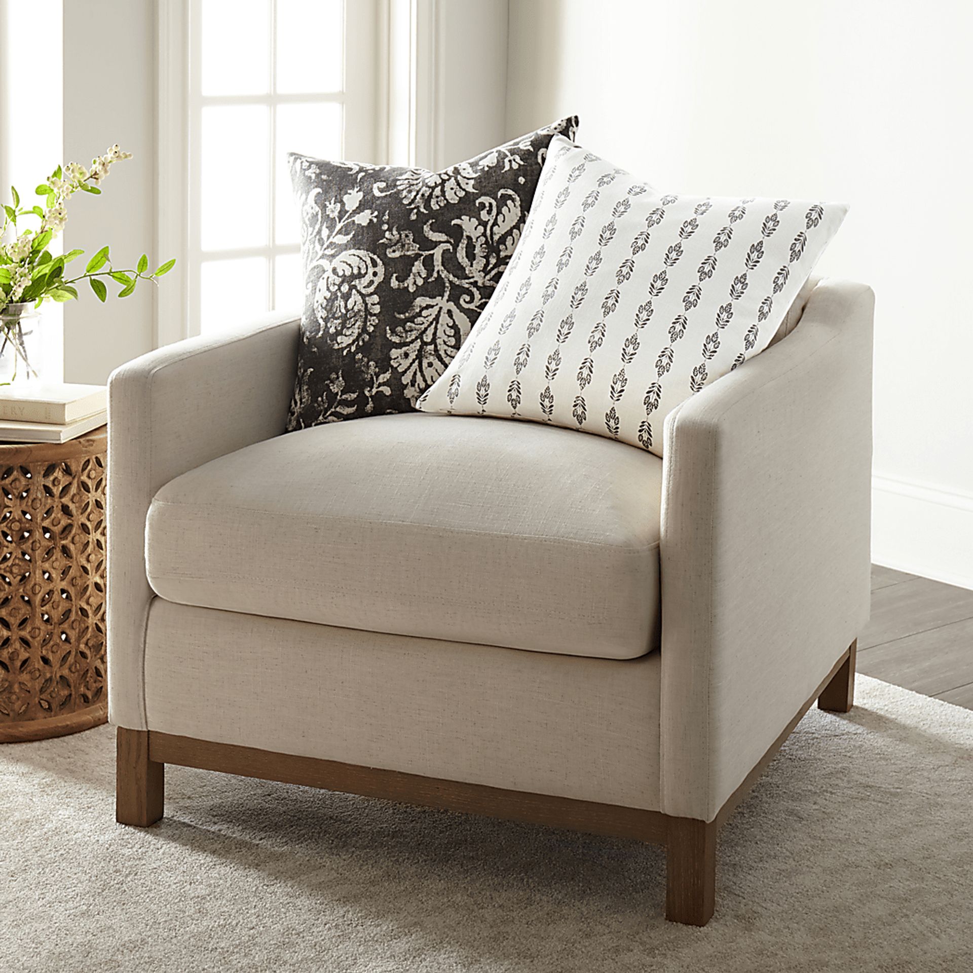 Frecia Charcoal Accent Pillow Set of 2 - Image 3