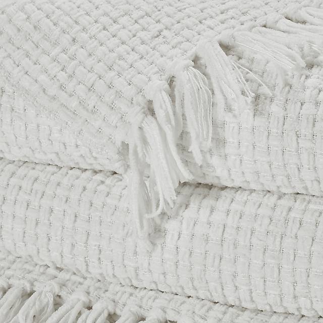 Freddie White Throw Blanket - Thumbnail - Image 3