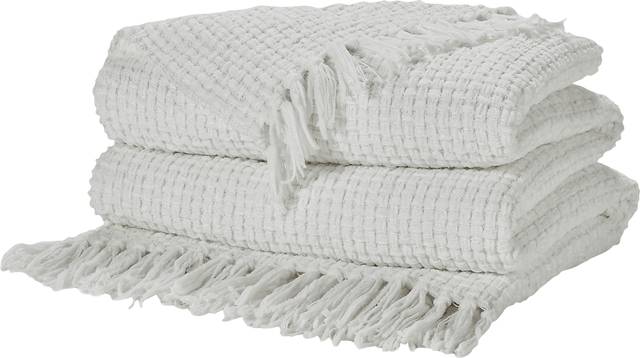 Freddie White Throw Blanket - Thumbnail - Image 1
