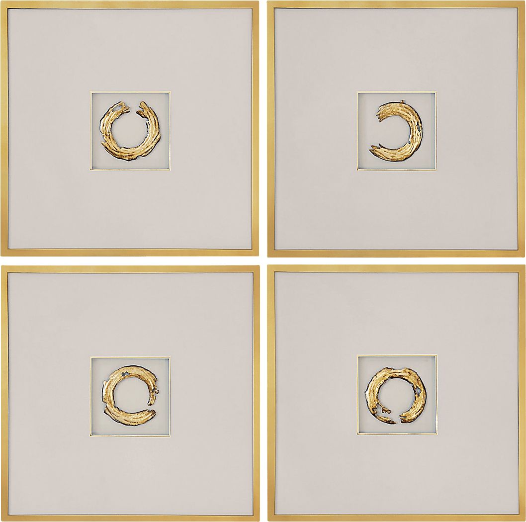 Fredrich Gold Artwork, Set of 4
