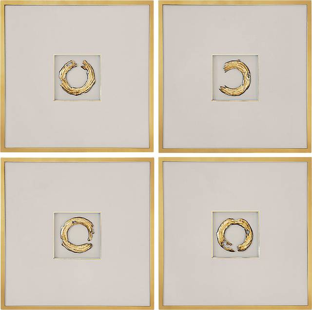 Fredrich Gold Artwork, Set of 4 - Thumbnail - Image 1