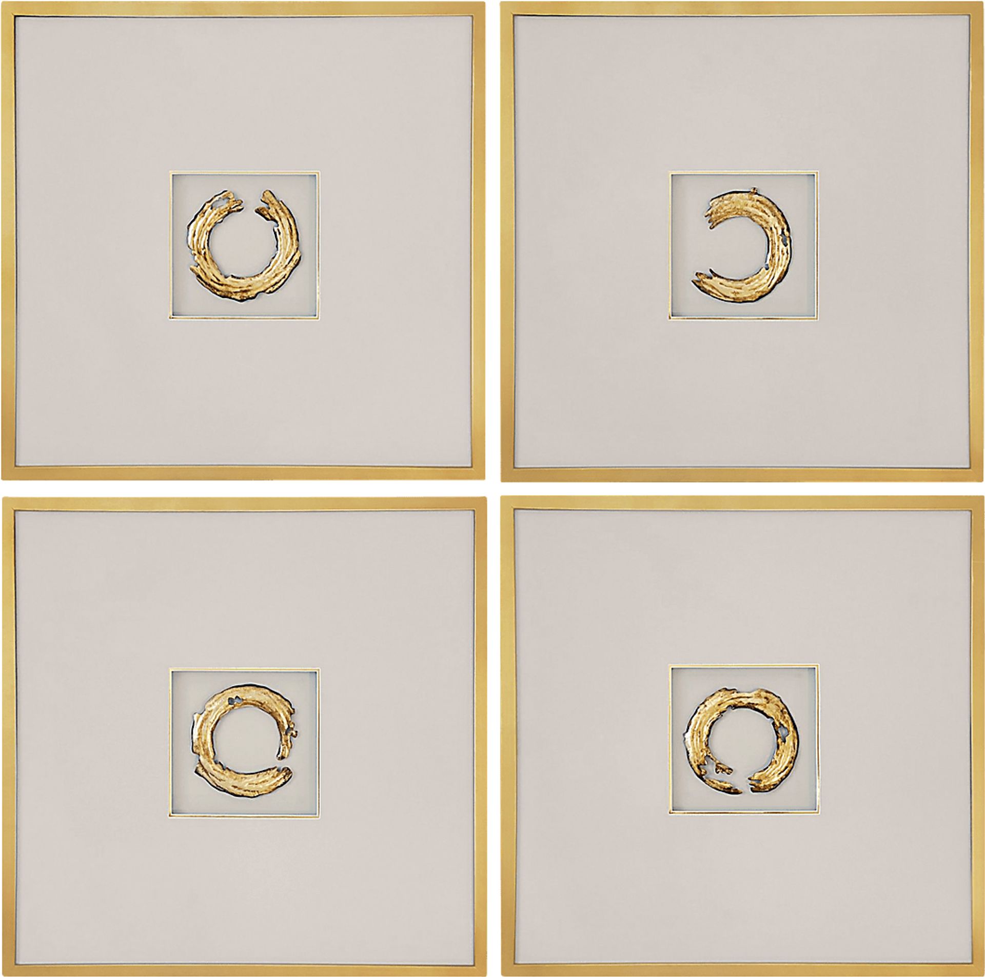 Fredrich Gold Artwork, Set of 4 - Image 1