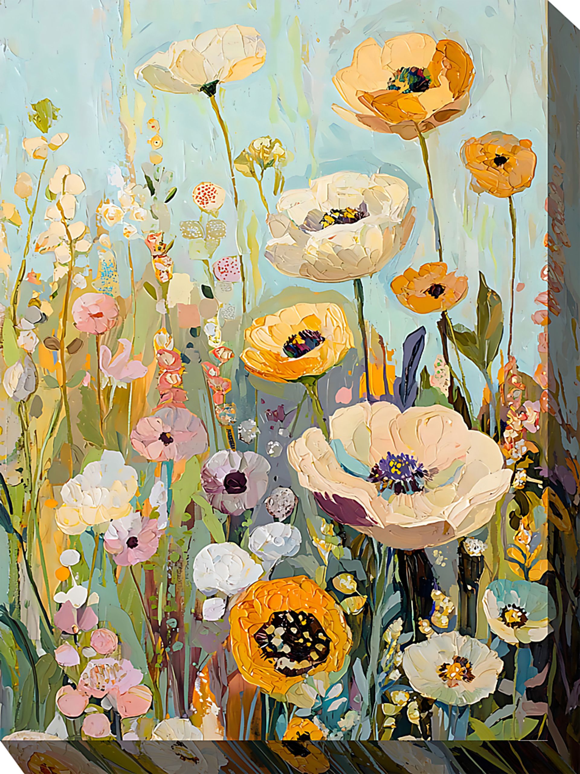 Free Spirited Yellow Indoor/Outdoor Wall Art - Image 1