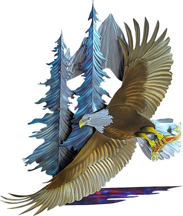 Freedom Eagle Outdoor Wall Art - Thumbnail - Image 1