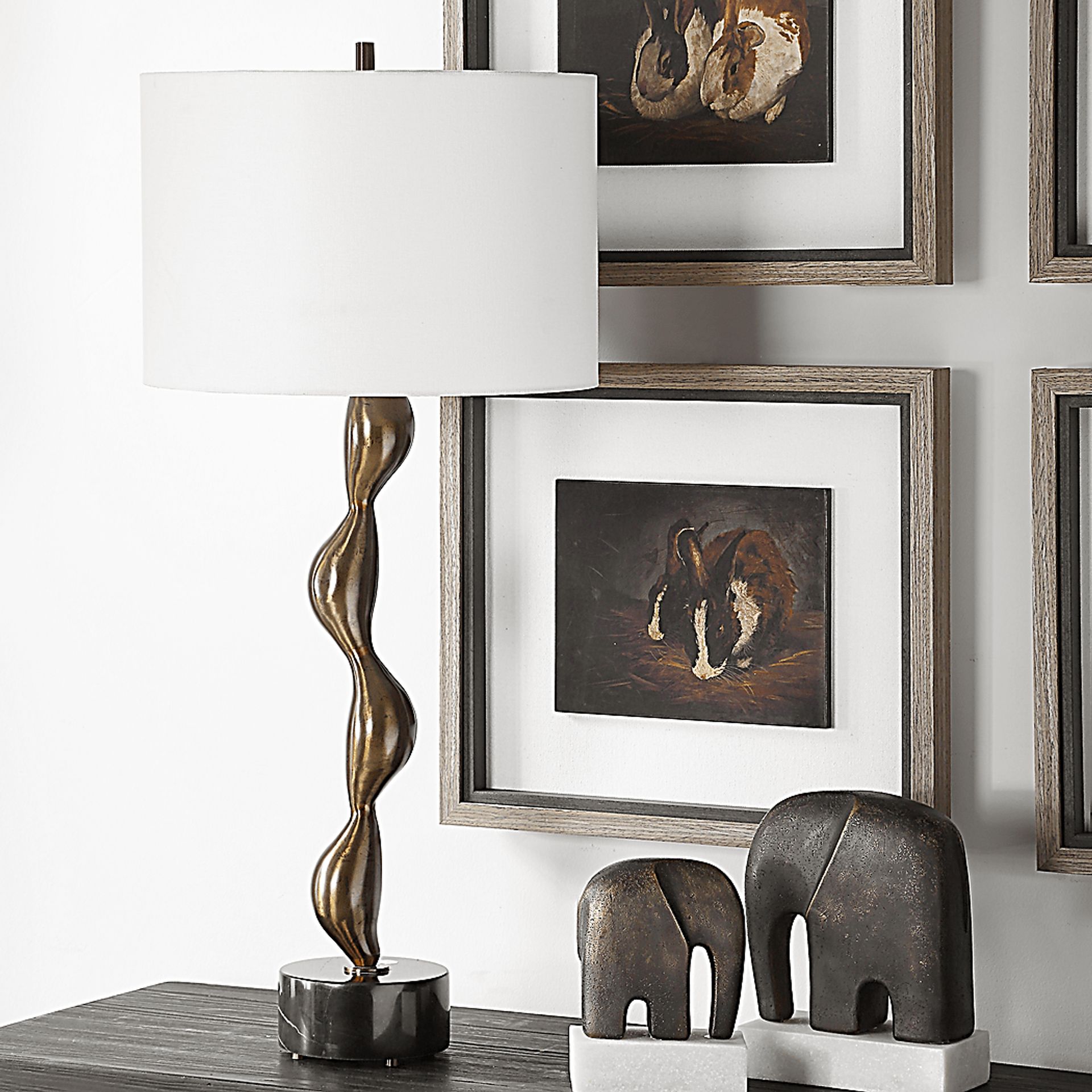 Freer Cove Bronze Lamp - Image 2