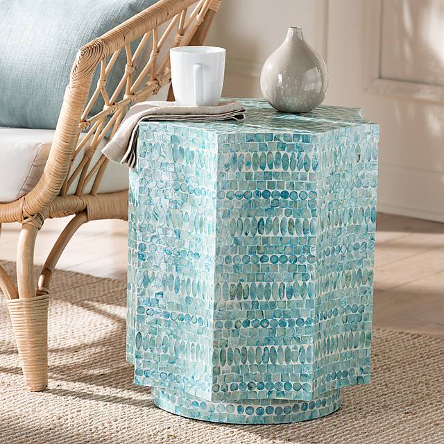 Freiday Blue End Table - Thumbnail - Image 2