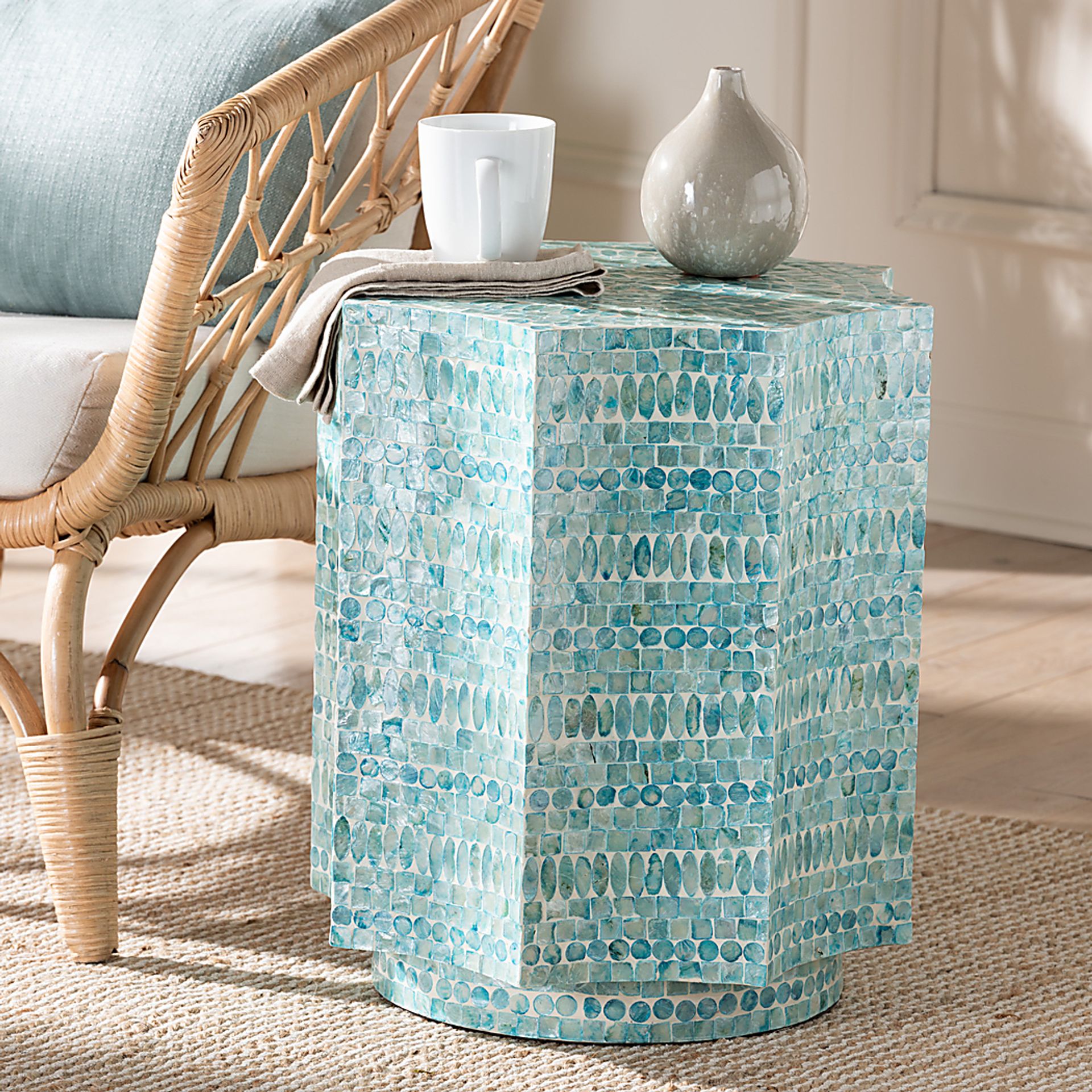 Freiday Blue End Table - Image 2
