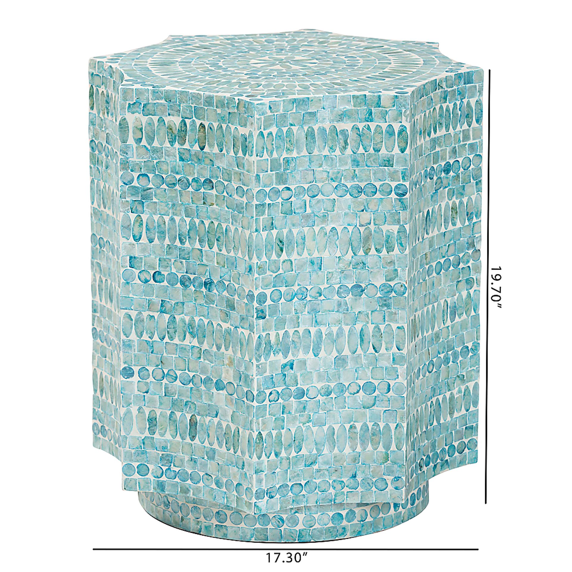 Freiday Blue End Table - Image 7