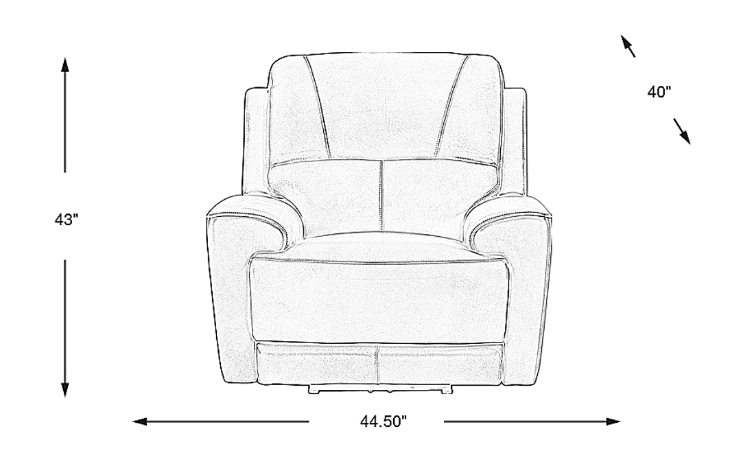 Fremont Leather Dual Power Recliner