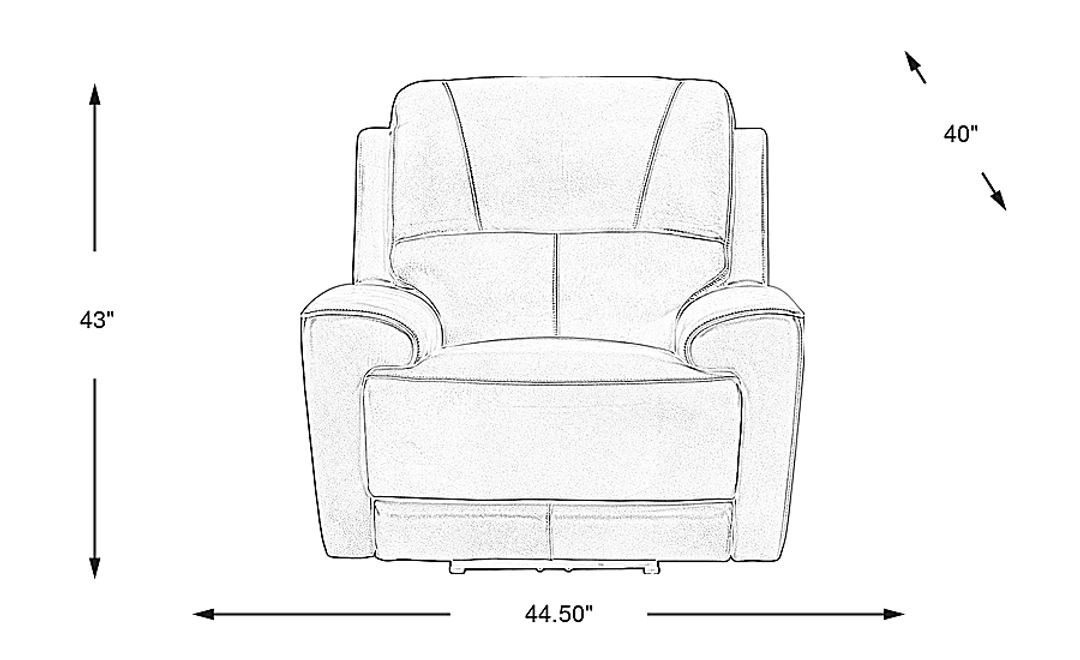 Fremont Leather Dual Power Recliner