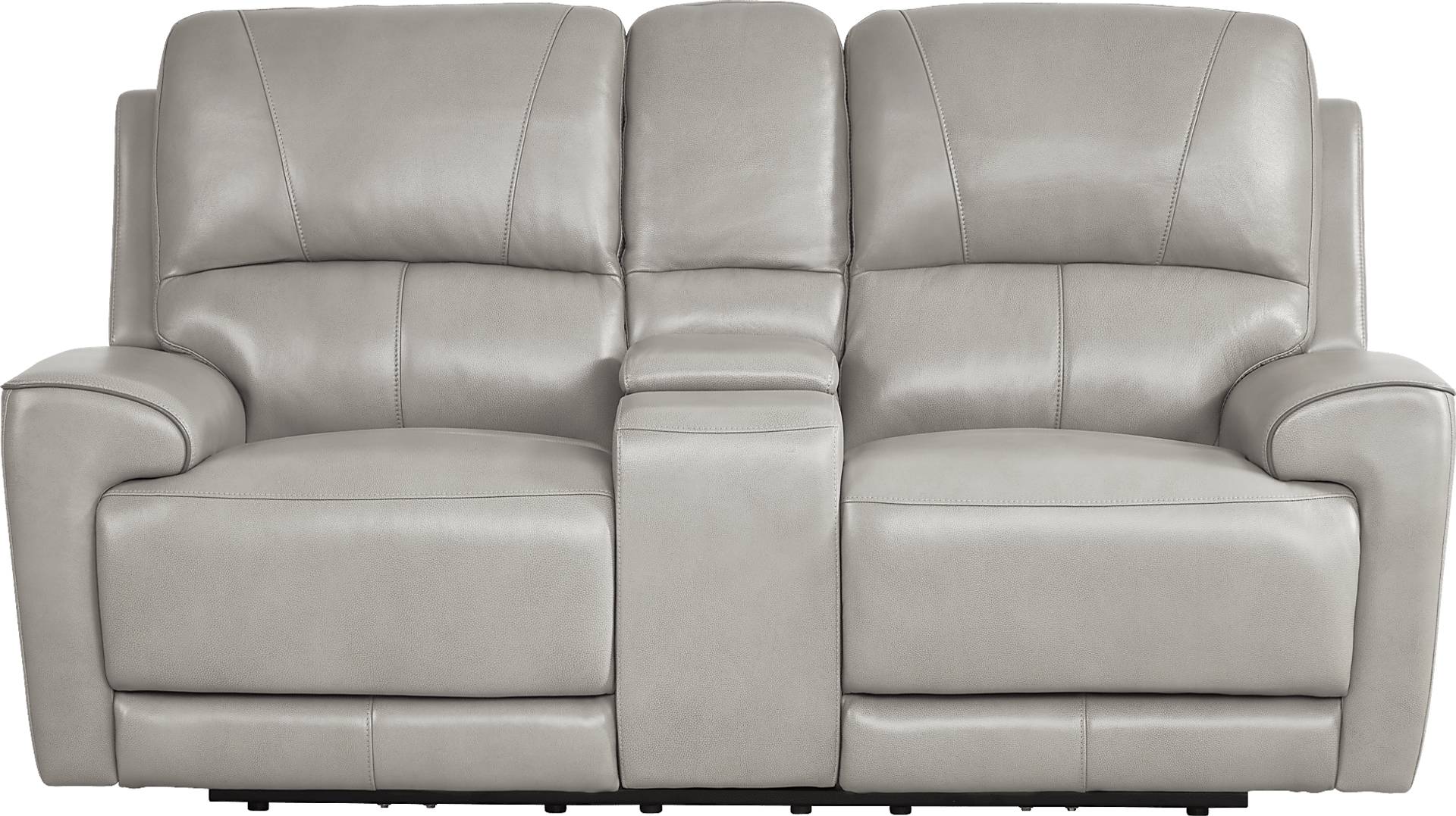 dual power reclining console loveseat