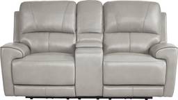 dual power reclining console loveseat