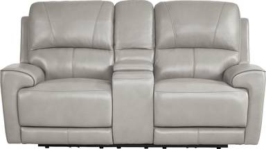 dual power reclining console loveseat