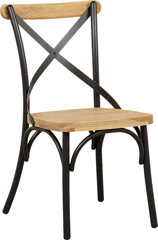 French Cafe Black Outdoor Side Chair - Thumbnail - Image 1