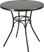 French Cafe Black 42 in. Round Outdoor Bar Height Dining Table