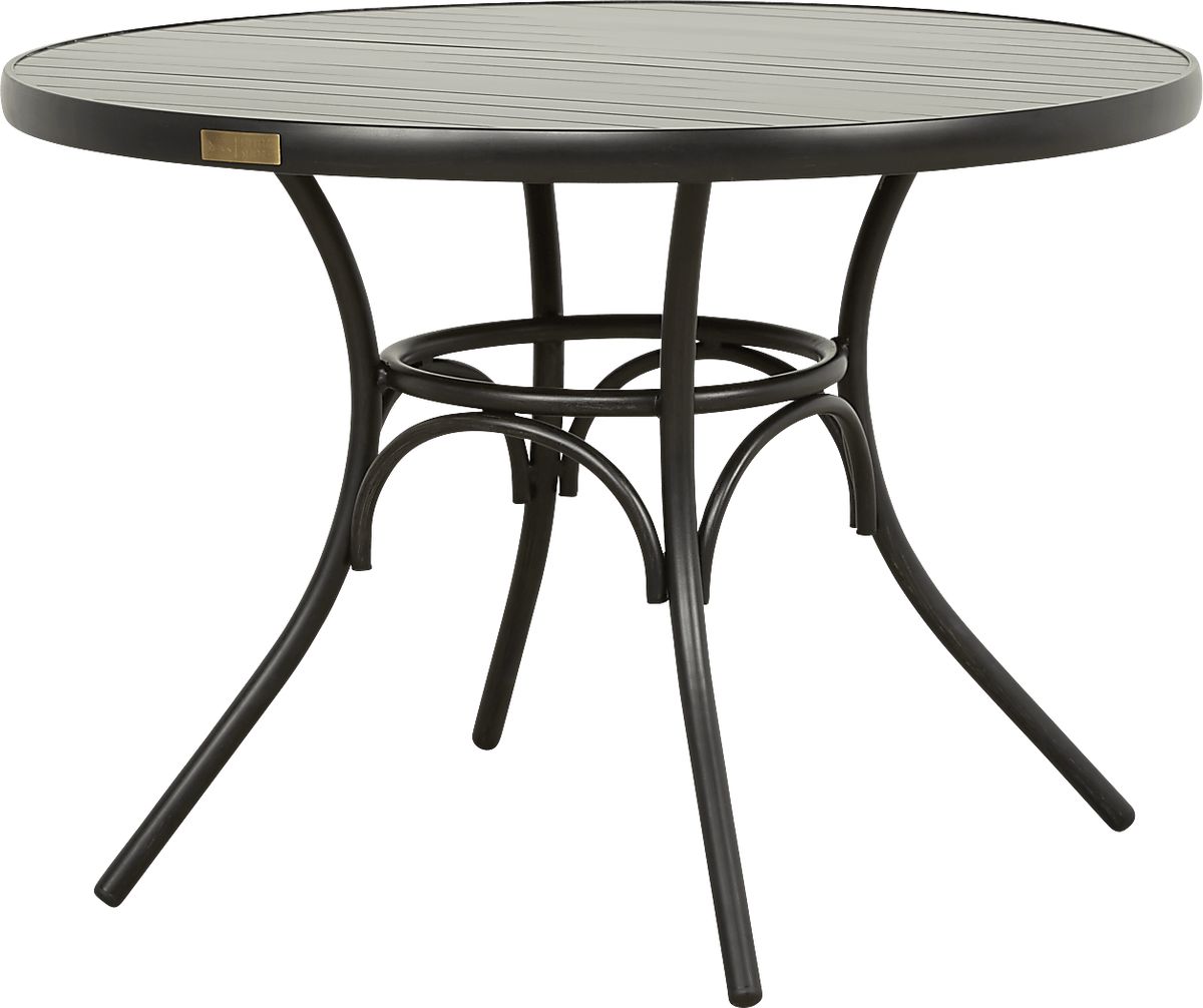 French Cafe Black Black,Colors Aluminum Outdoor Dining Table Rooms to Go
