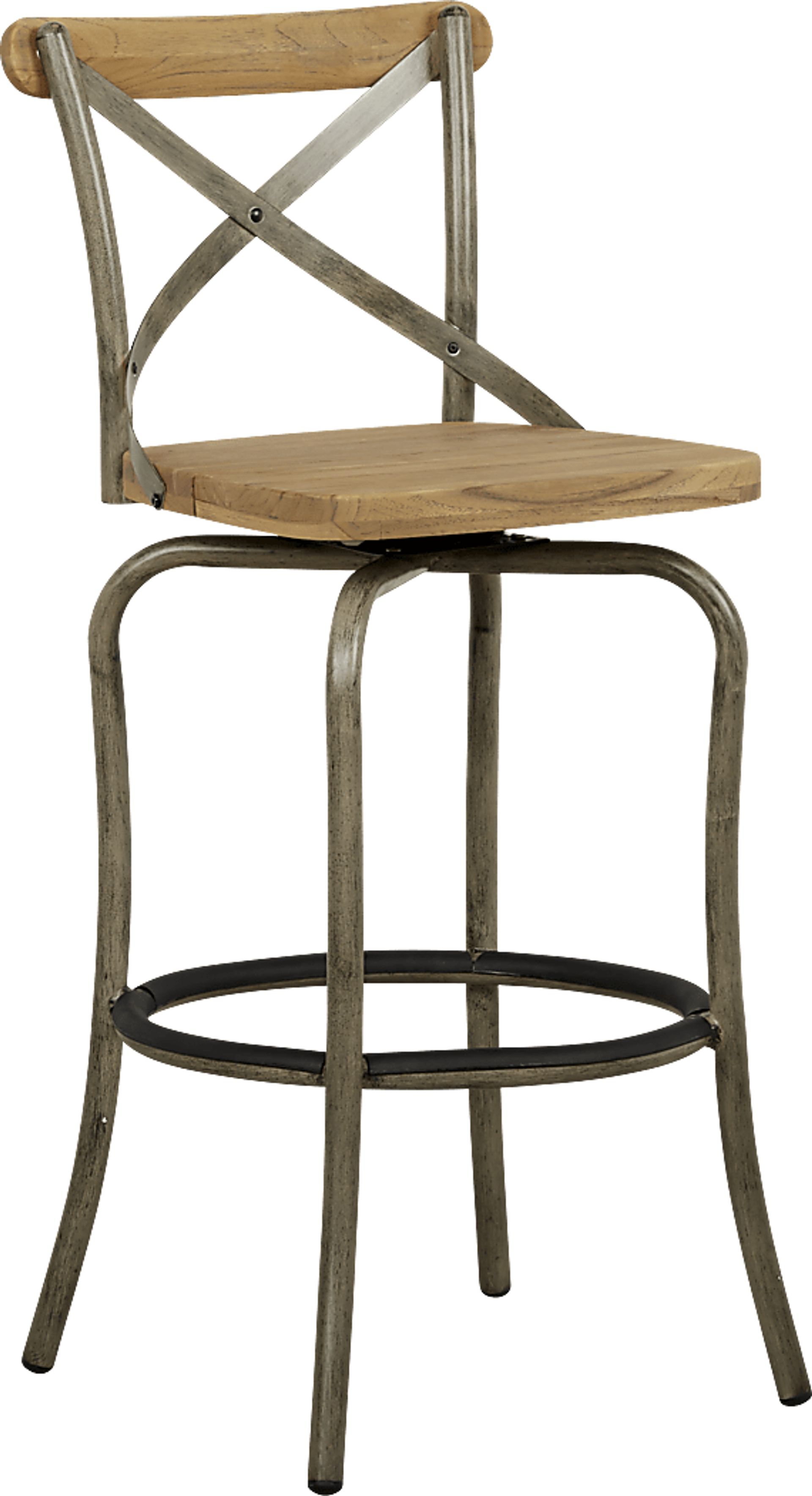French Cafe Brown Outdoor Barstool - Image 1