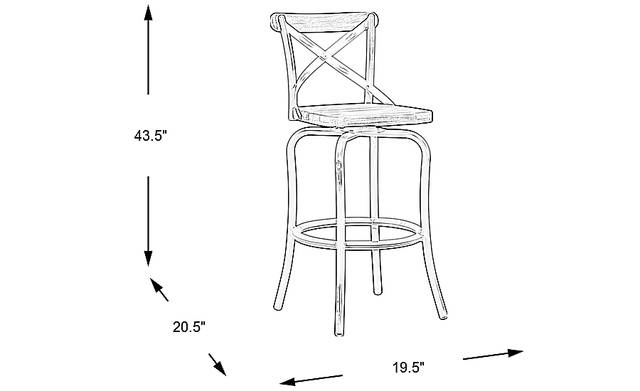Dimension Image. Please refer to the Dimension Tab on this page for dimension details.