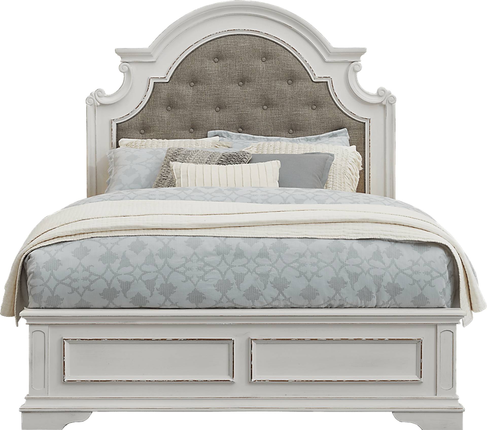 3 pc king upholstered bed