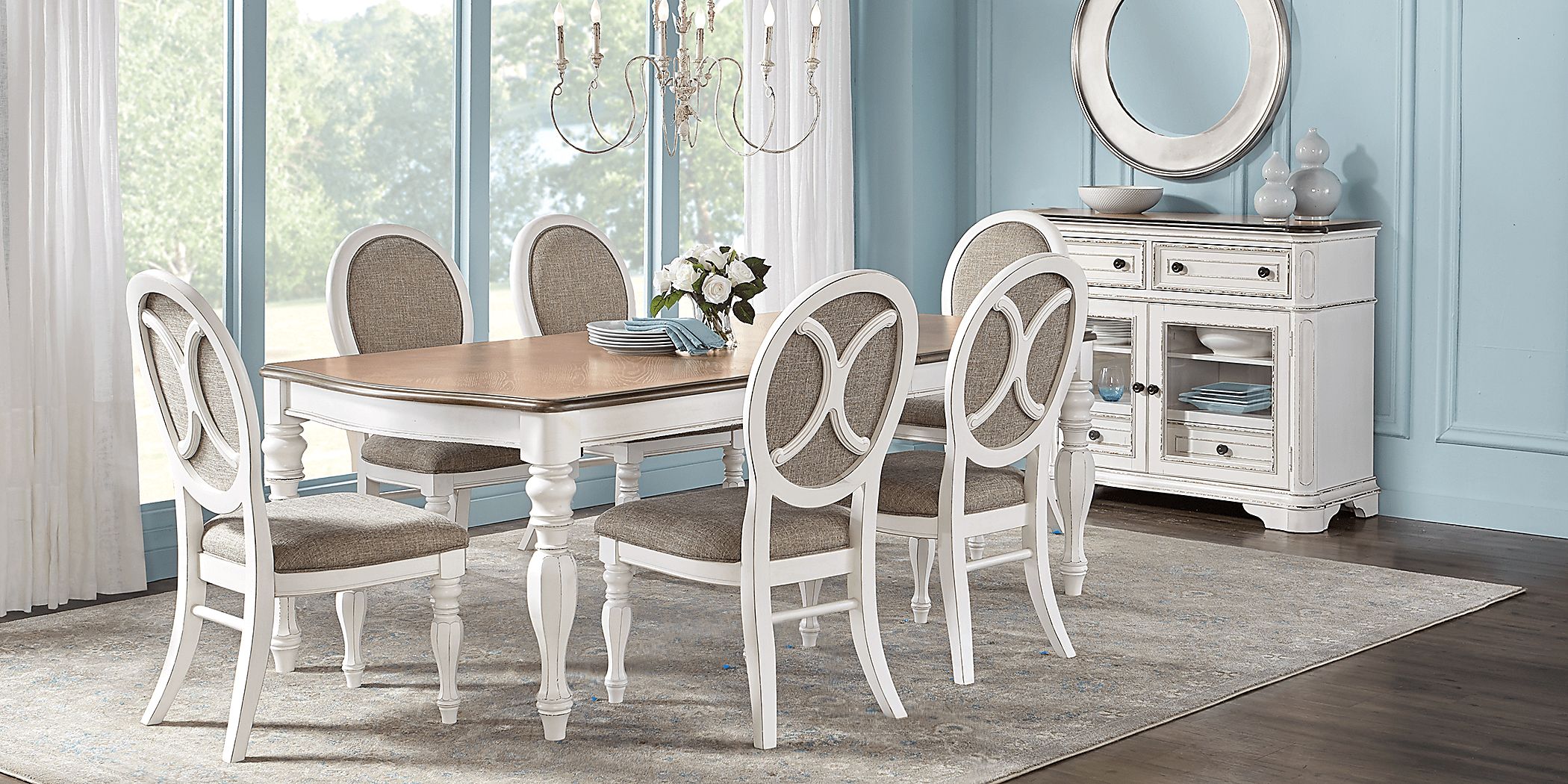 French market white round dining table new arrivals