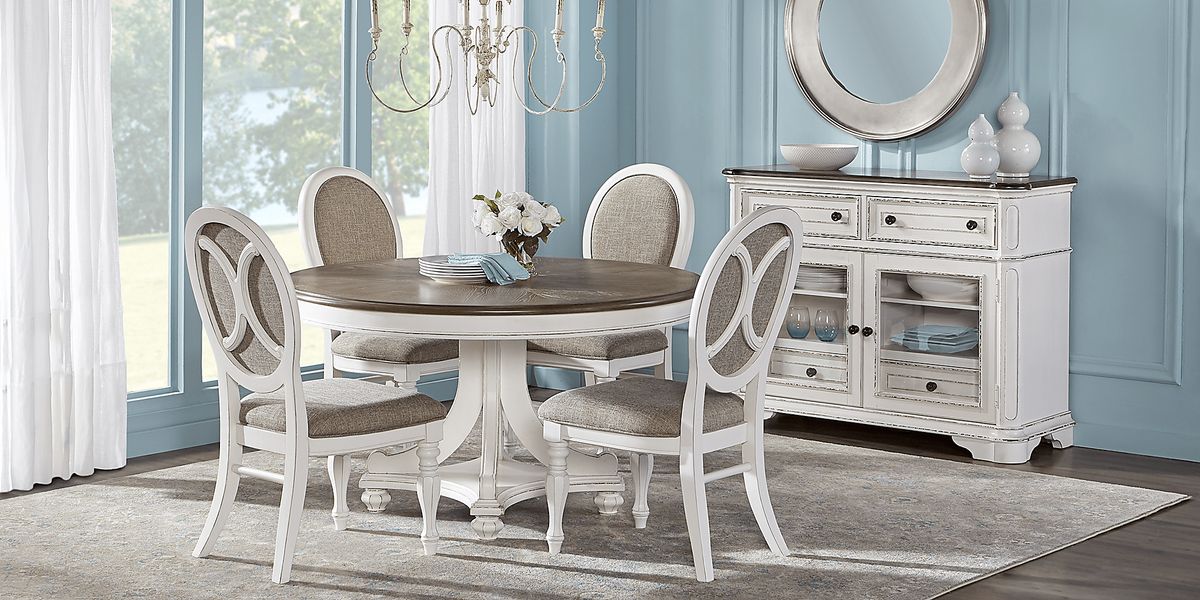 French Market 5 Pc White Colors,White Dining Room Set | Rooms to Go
