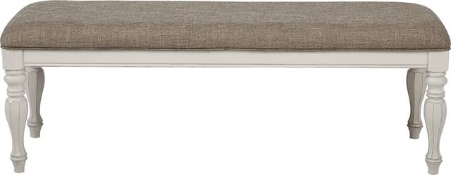 French Market White Bench - Thumbnail - Image 2