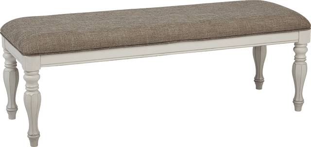 French Market White Bench - Thumbnail - Image 1