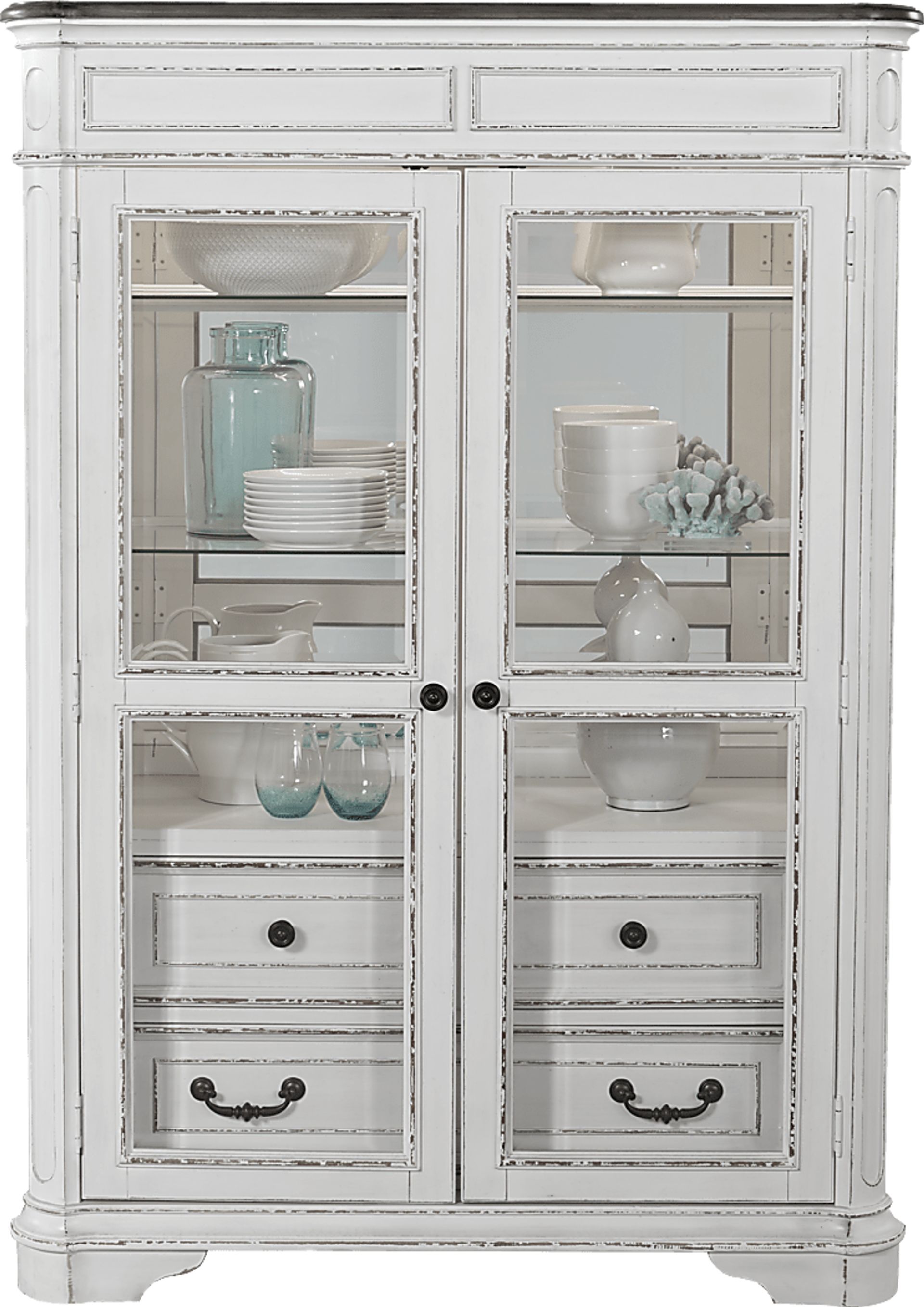 French Market White Cabinet - Image 2